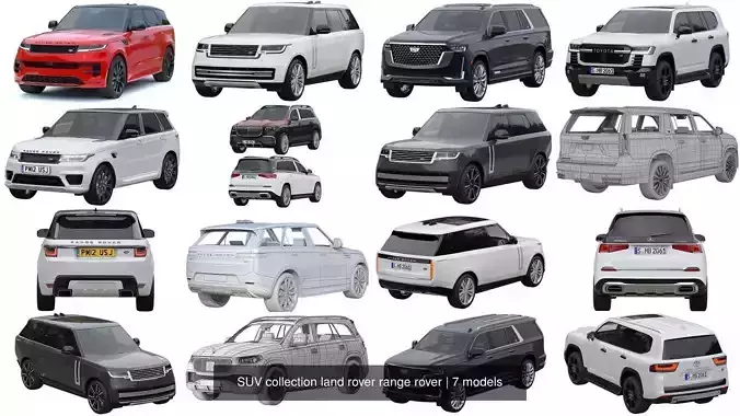 SUV collection land rover range rover
