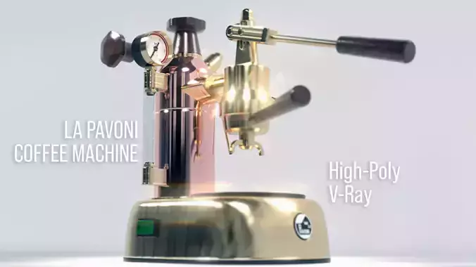 La Pavoni Espresso Coffee Machine  3D model