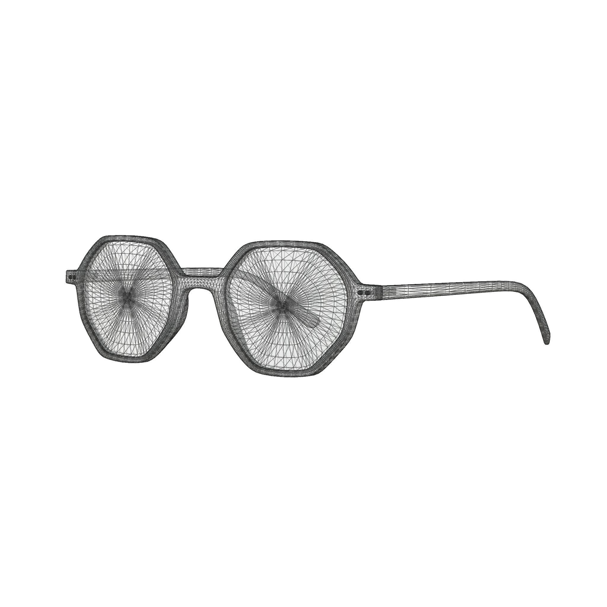 William Morris 50167 C3 Glasses Low-poly 3D model_5