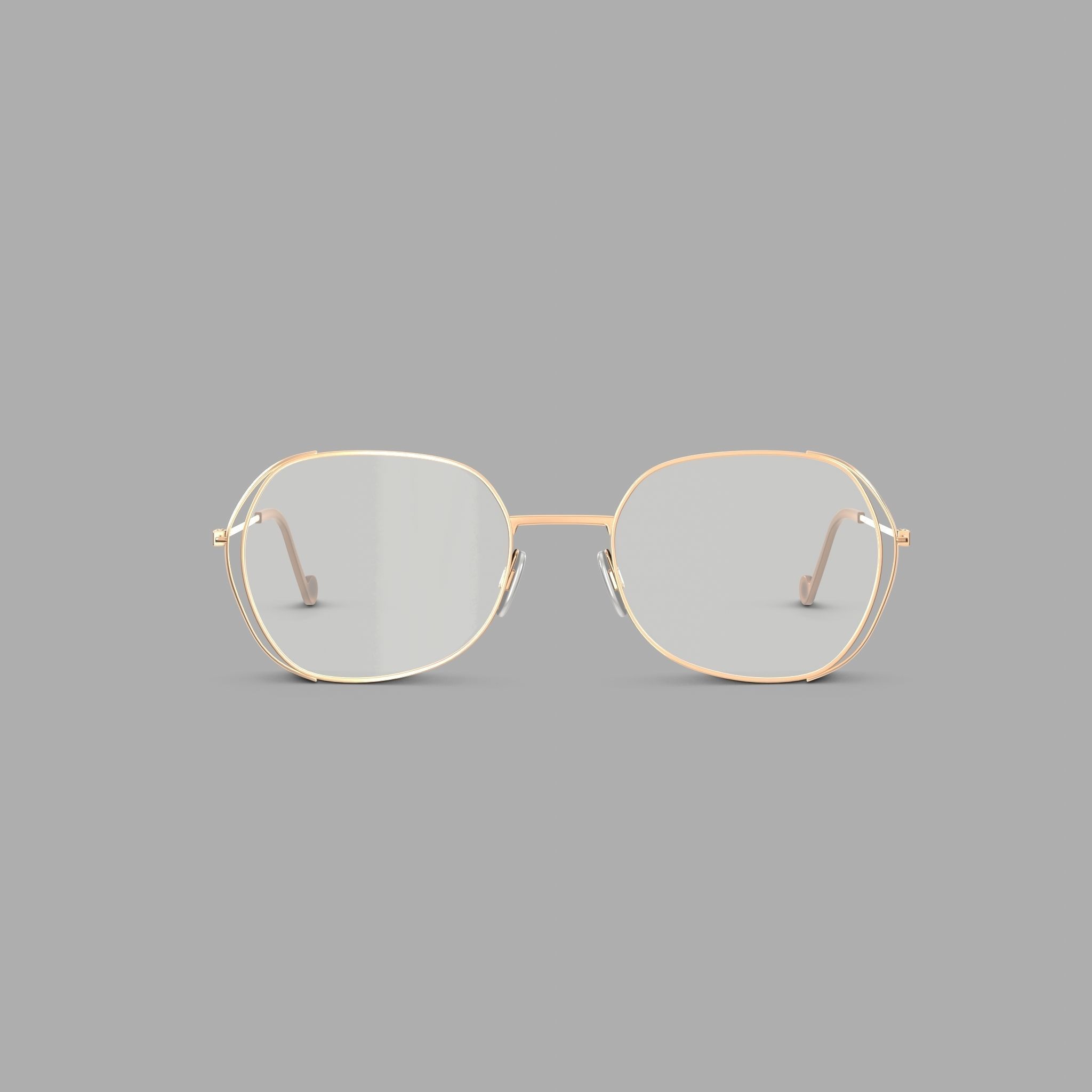 William Morris 50171 C1 Glasses Low-poly 3D model_2