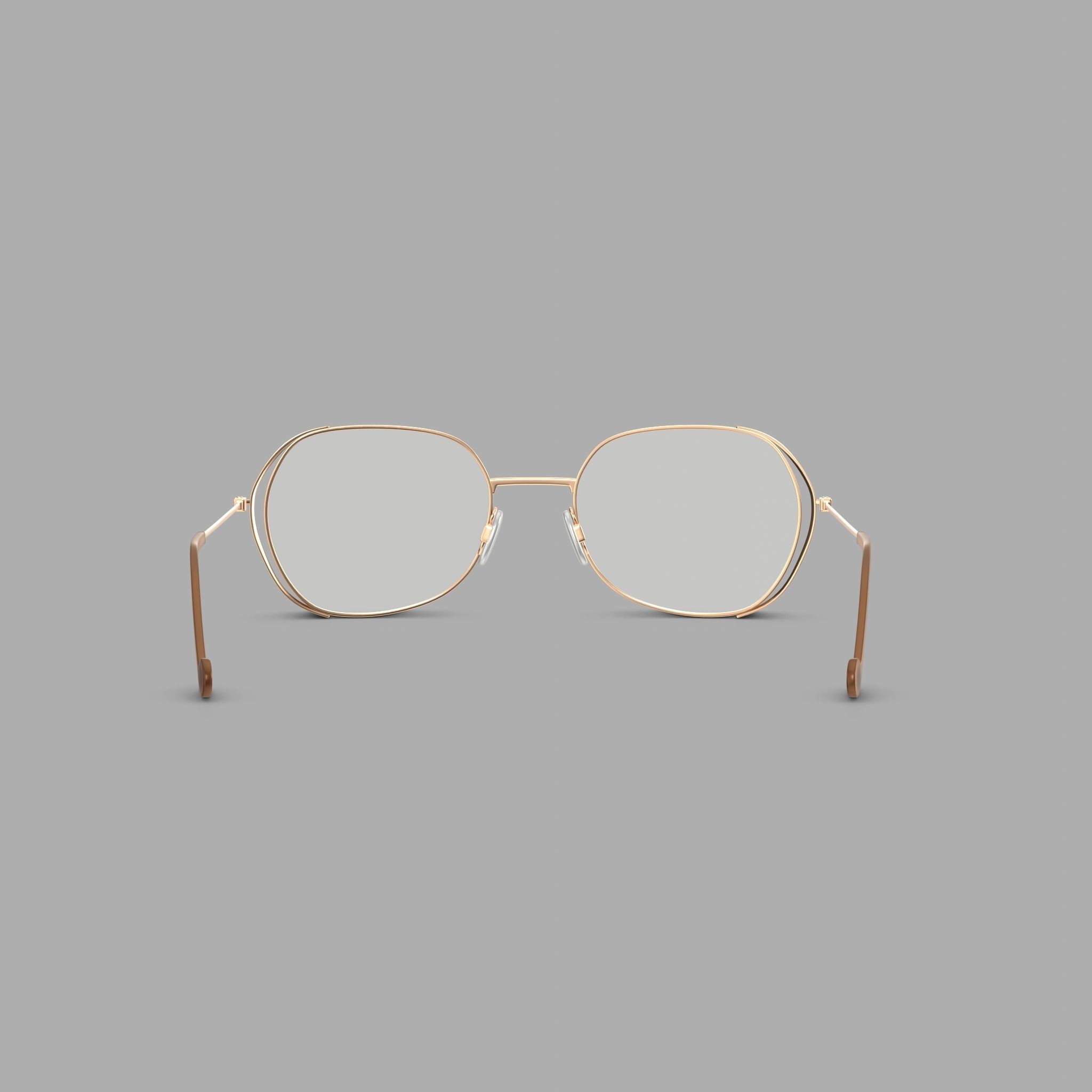 William Morris 50171 C1 Glasses Low-poly 3D model_1