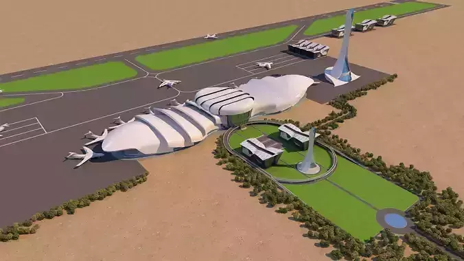 0024 - Architecture Airport - 2021 - 06 3D model