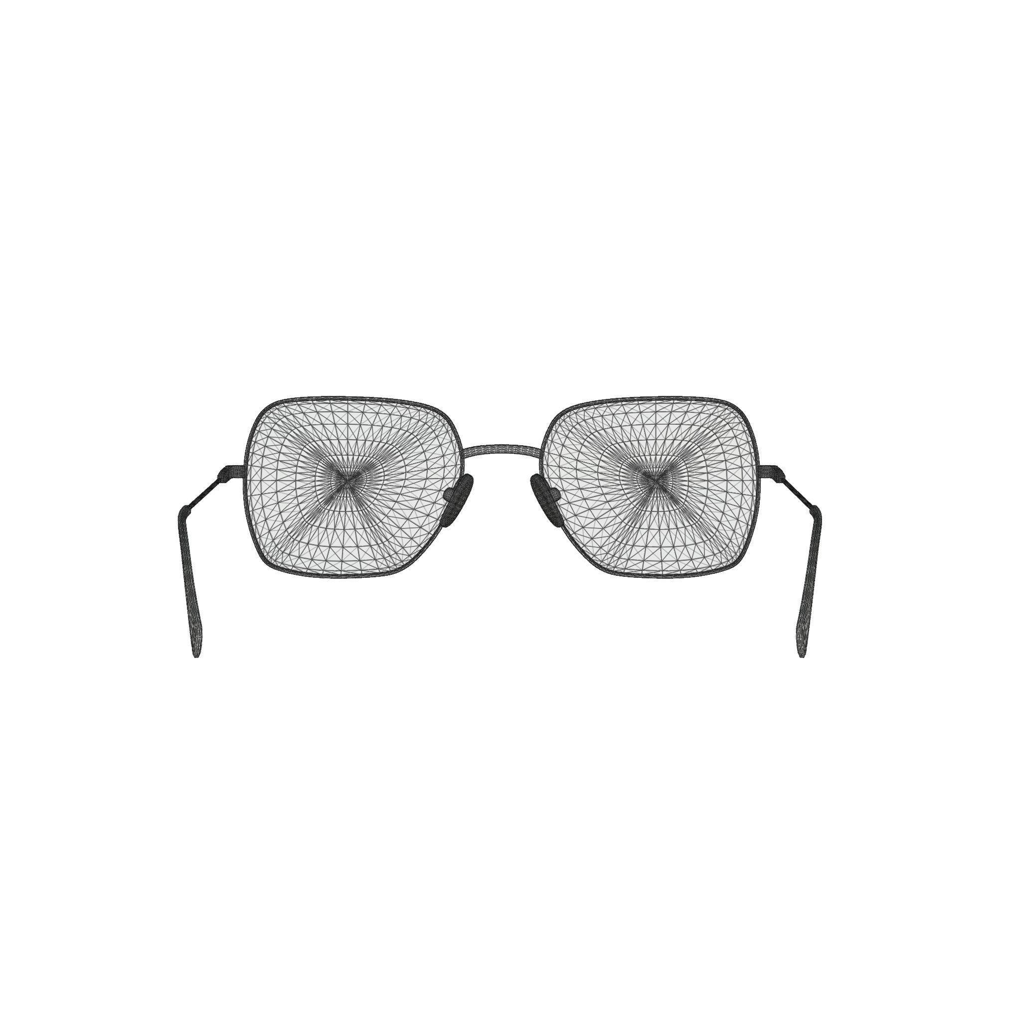 William Morris Caroline C2 Glasses  Low-poly 3D model_6