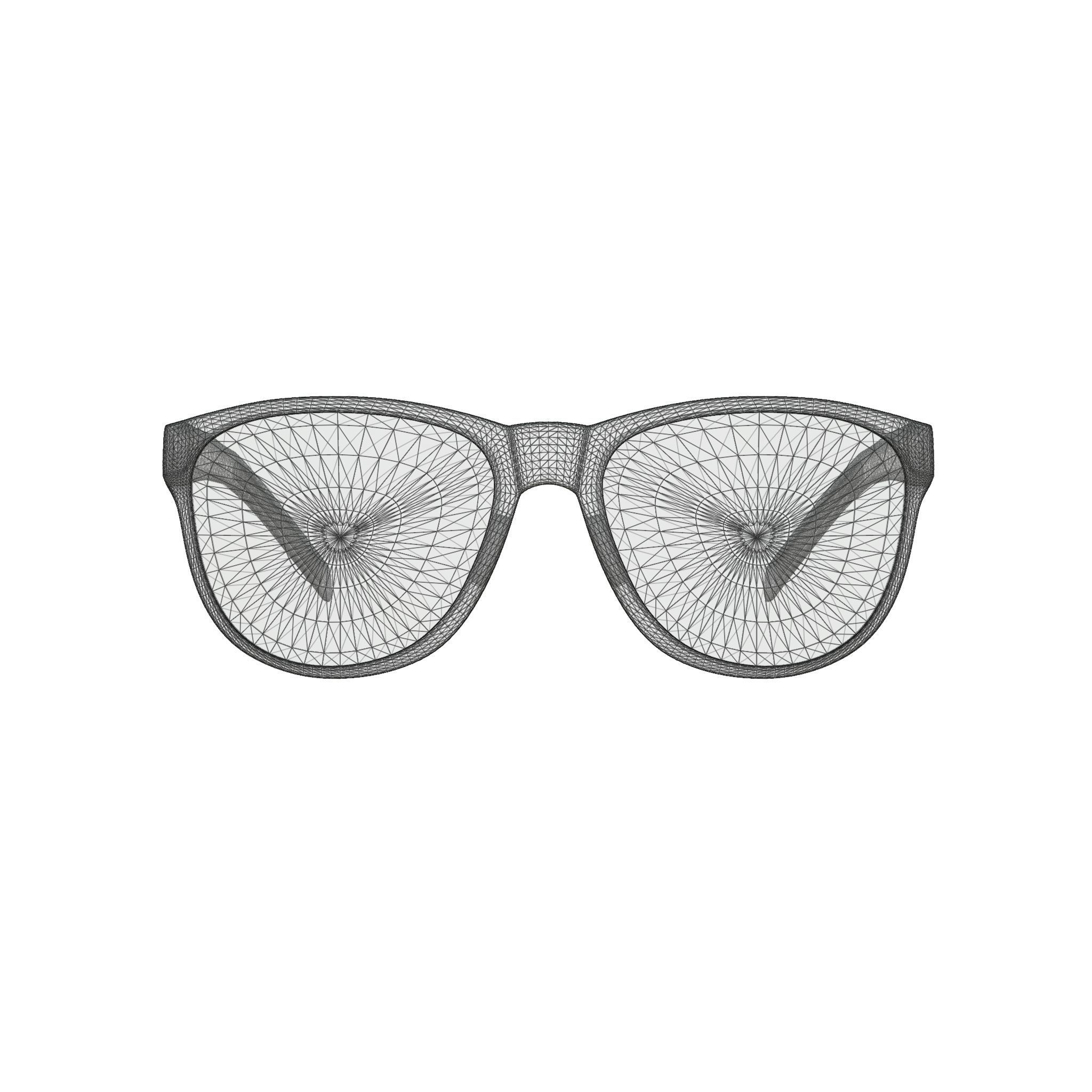 Adidas Wildcharge - A425 Sport glasses Low-poly 3D model_7