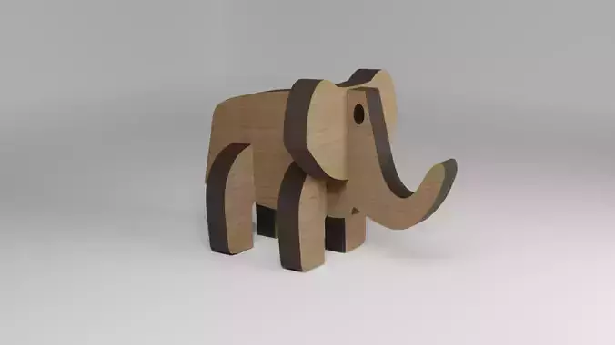 Wooden Elephant