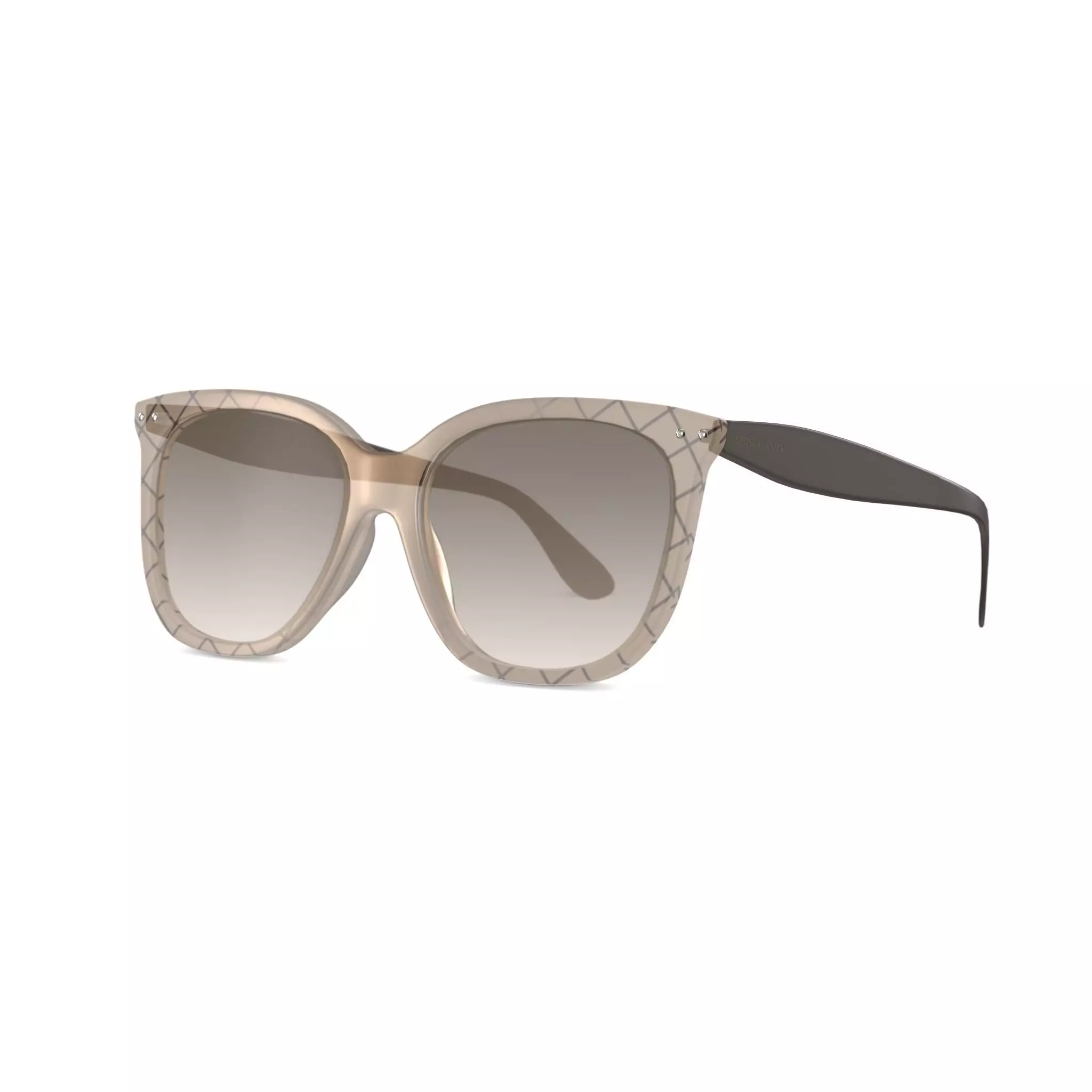 Bottega Veneta BV0252SA Sunglasses Low-poly 3D model_0