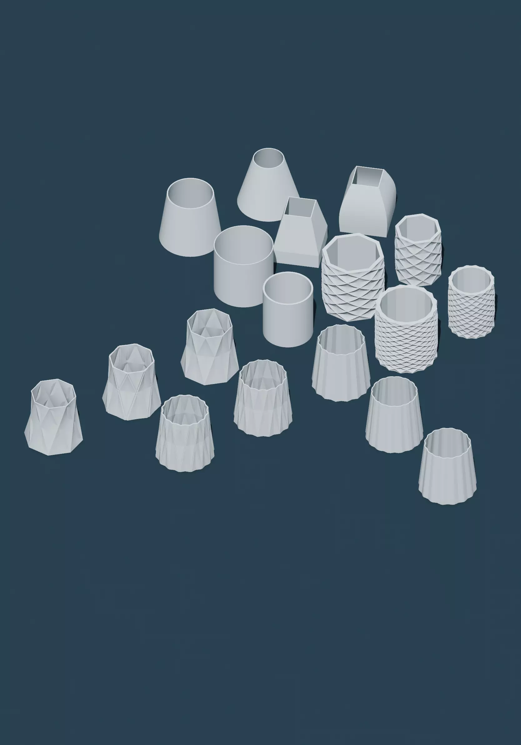 Lampshades for E14 Socket in Spiral Mode - Vase Mode 3D print model_0