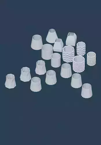 Lampshades for E14 Socket in Spiral Mode - Vase Mode