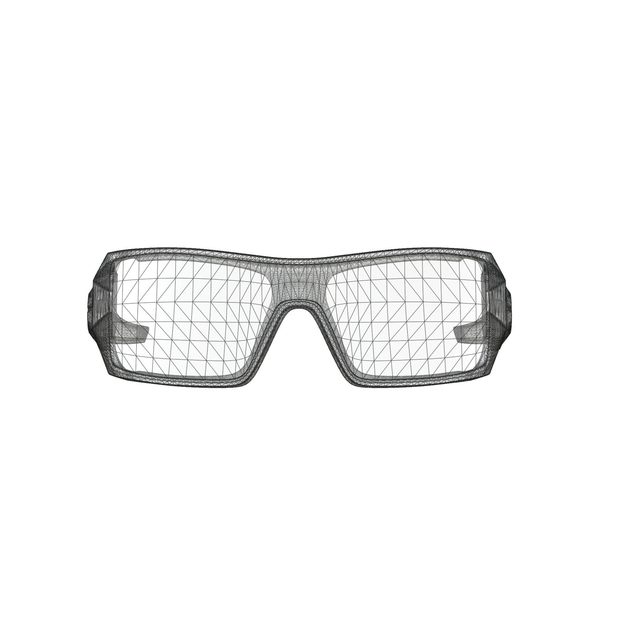 Oakley Conductor 6 Black Iridium OO4106 Sport glasses Low-poly 3D model_6