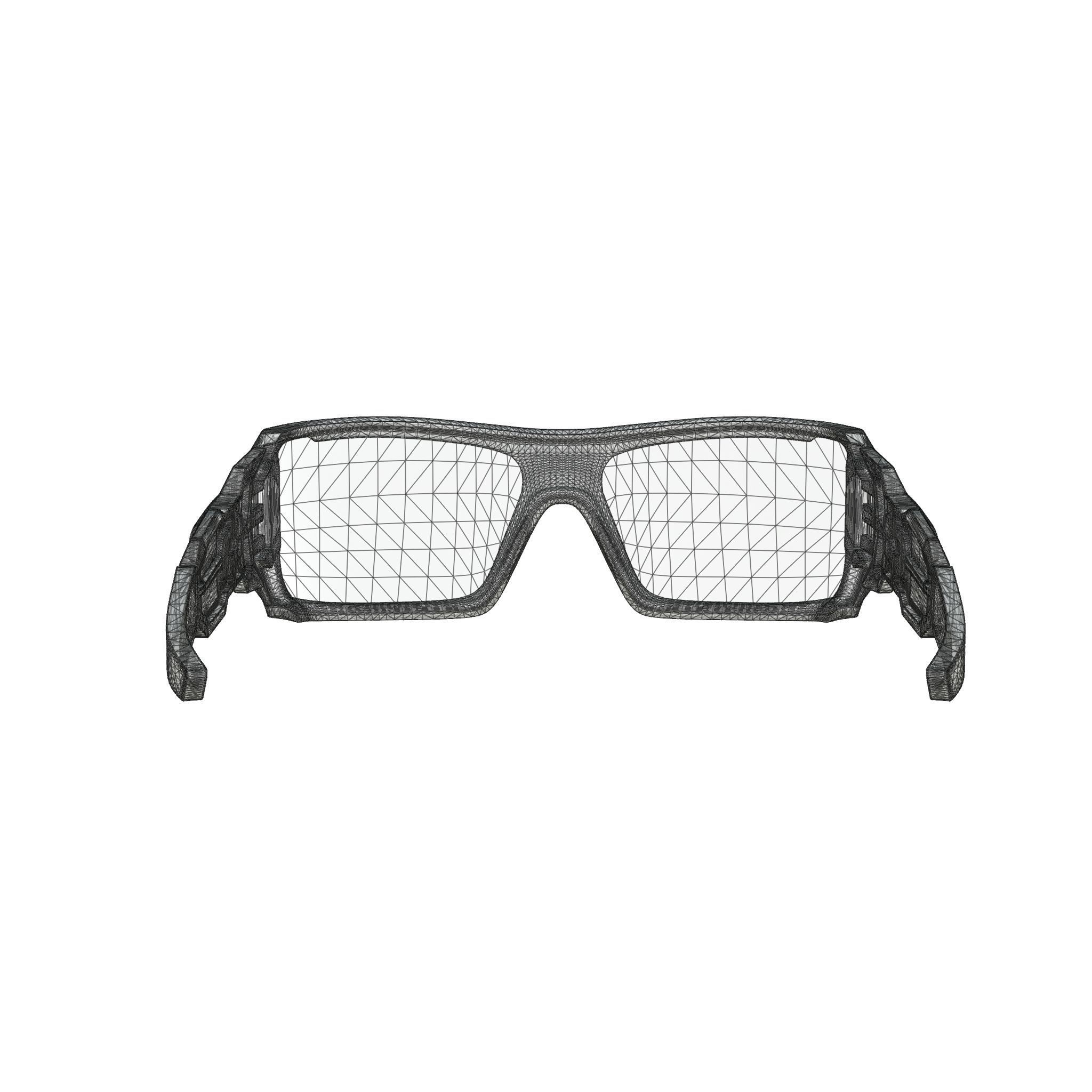 Oakley Conductor 6 Black Iridium OO4106 Sport glasses Low-poly 3D model_5