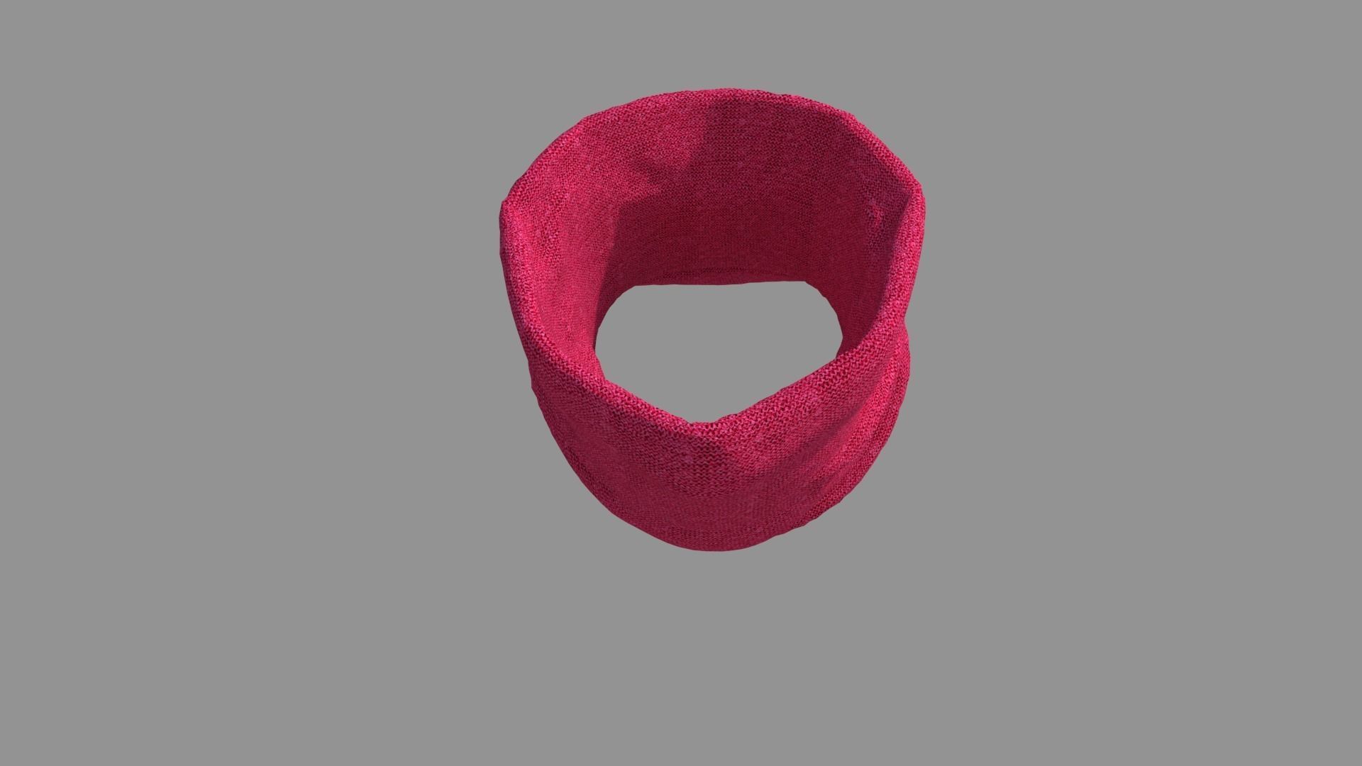 Scarf - High Neck Collar  3D model_6