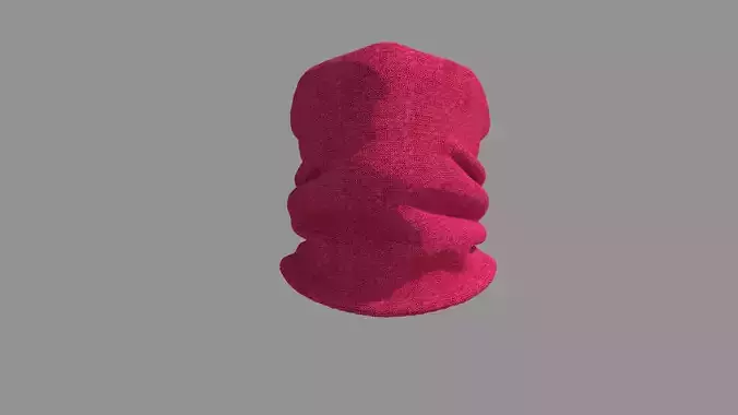 Scarf - High Neck Collar  3D model