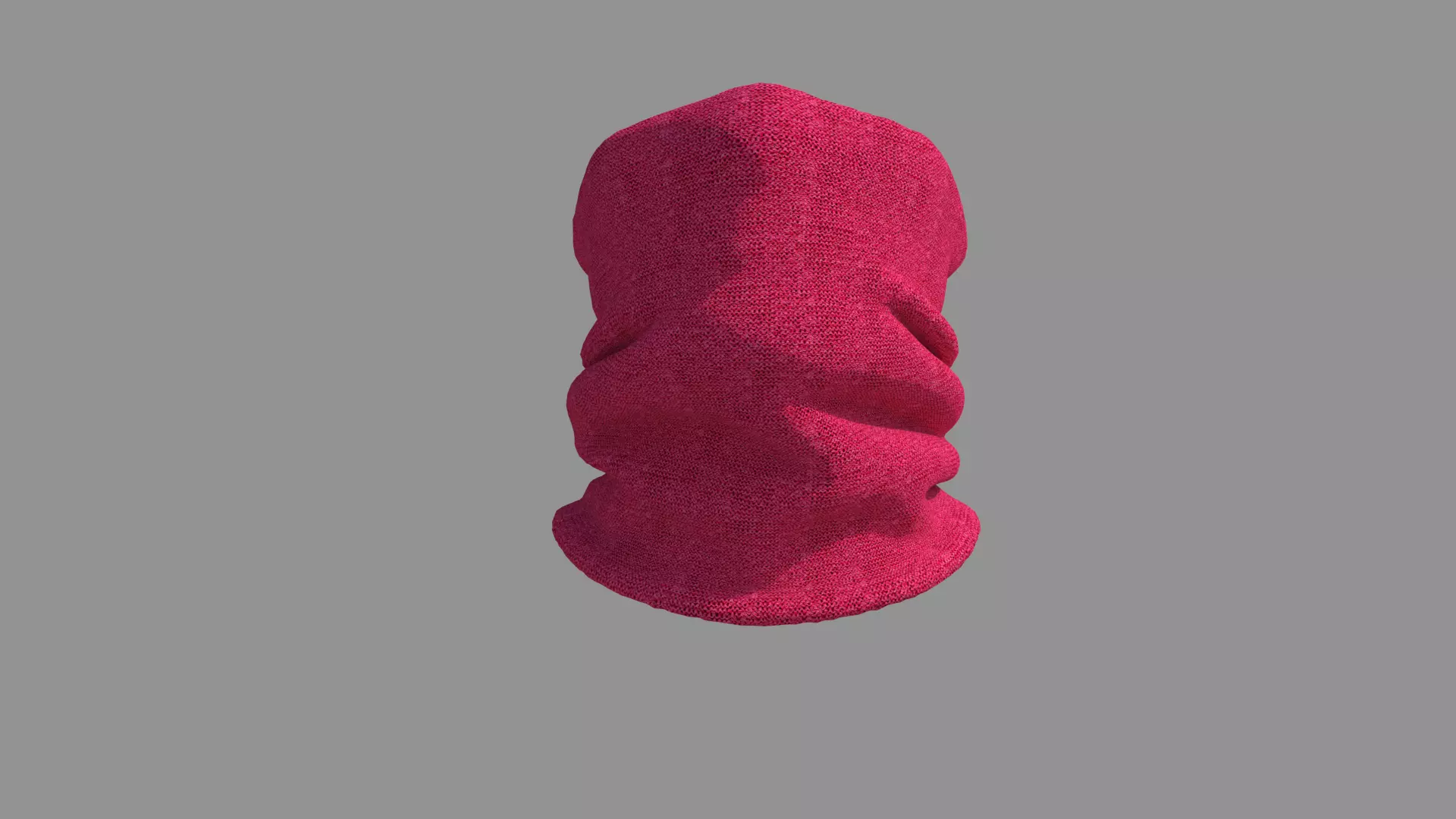 Scarf - High Neck Collar  3D model_0