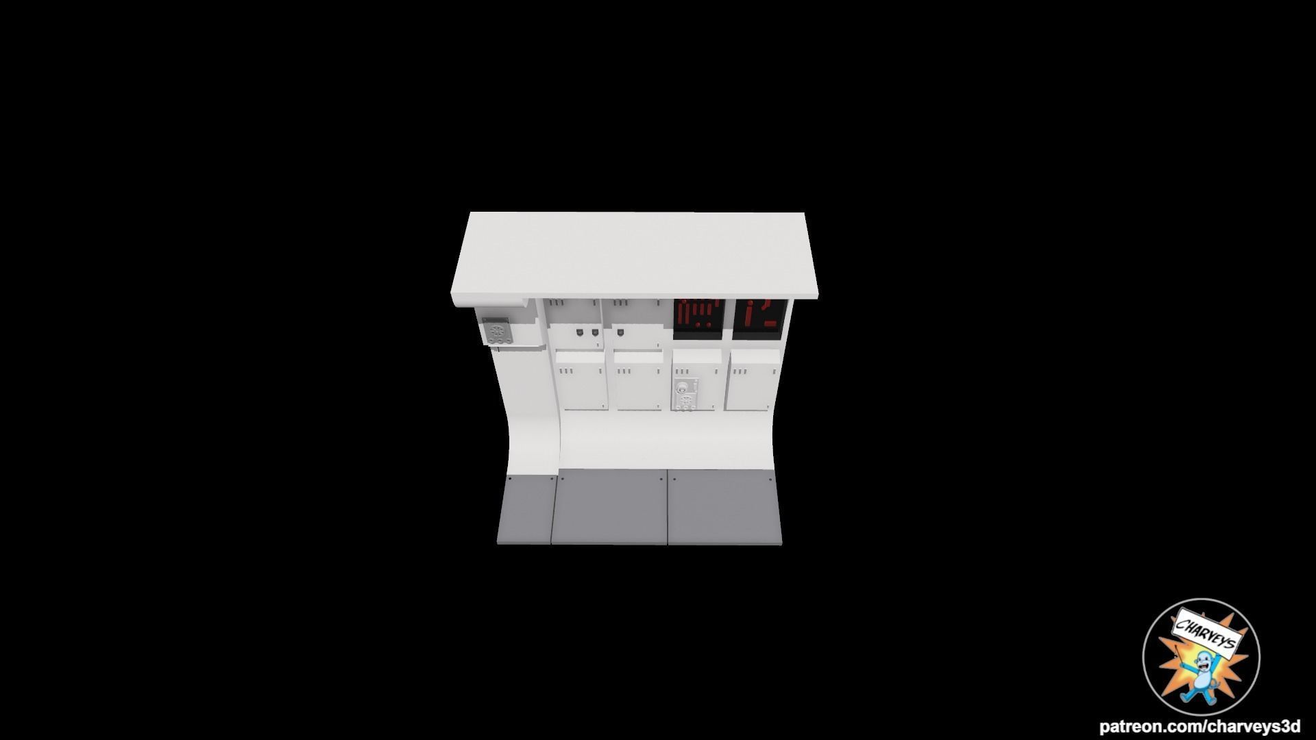 Star Wars Tantive IV Corridor Diorama for action figures 3D print model_4