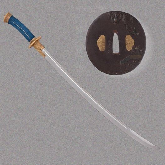 Low Poly Willow Leaf Sabre  Low-poly 3D model_1