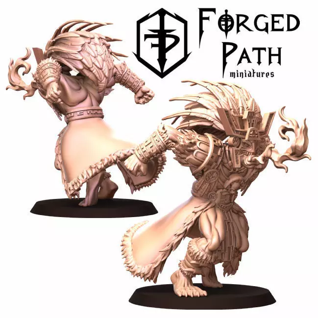 Orc Fire Breathing Shaman 3D print model