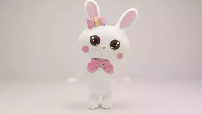 Cute Bunny 3D model
