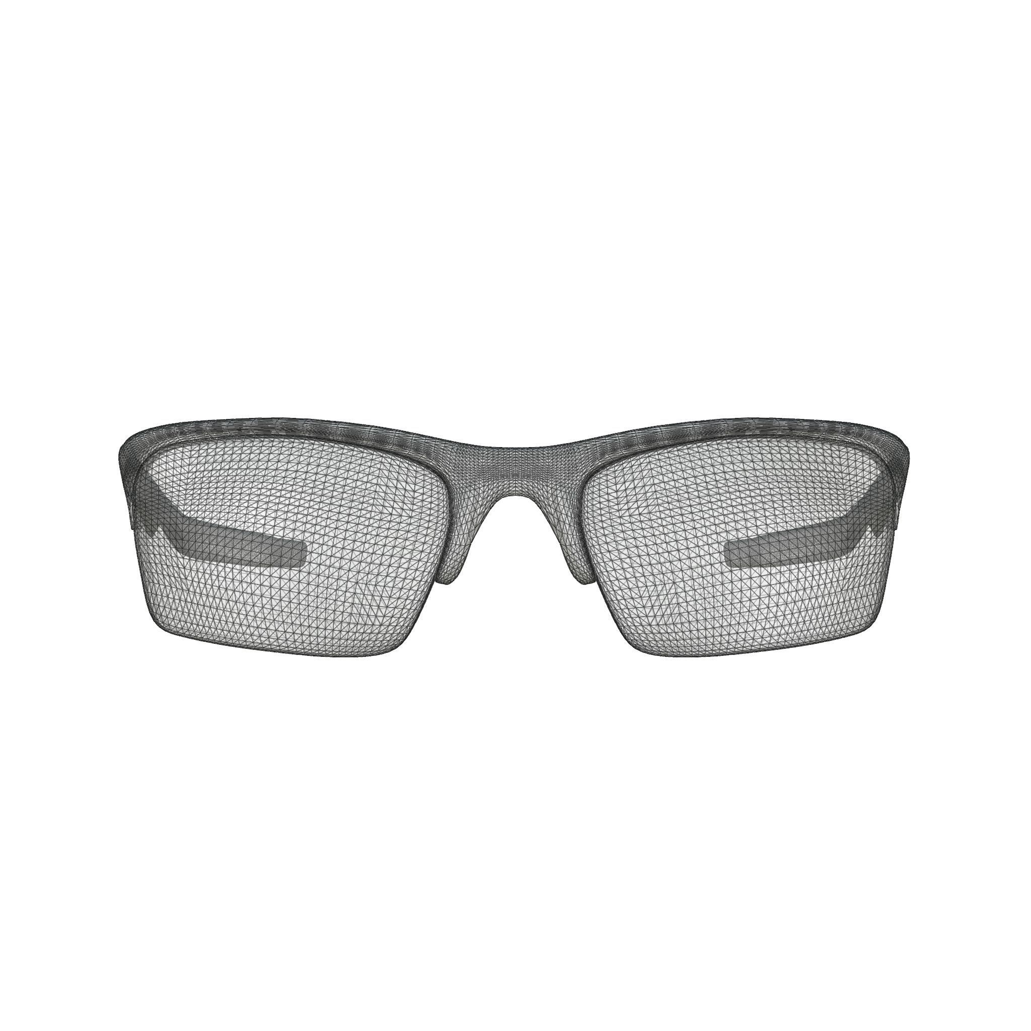 Oakley Bottle Rocket Black Iridium Polarized Sport glasses Low-poly 3D model_7