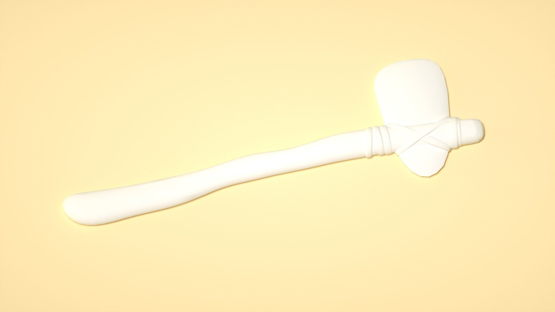 Axe  Cartoon Stone Axe C4D model Low-poly 3D model_1
