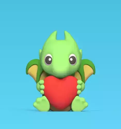 Sitting Dragon Heart