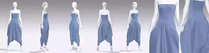 Dress Outfits MD CLO 3D zprj project files 3D model