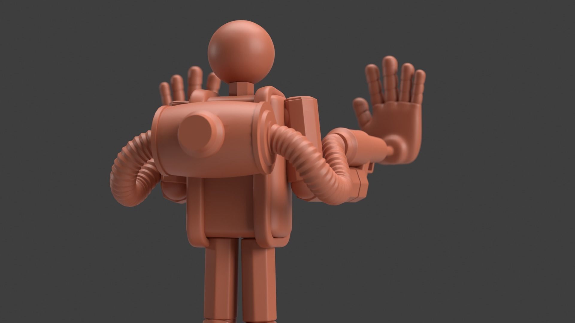 Poppy playtime Player with GrabPack fan made 3D PRINT MODEL 3D print model_1