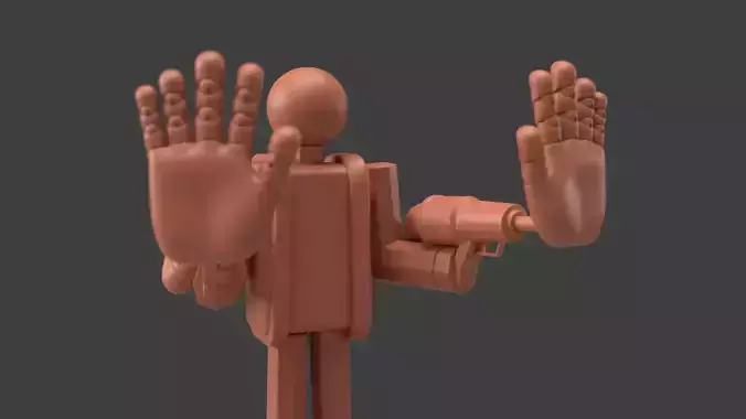 Poppy playtime Player with GrabPack fan made 3D PRINT MODEL 3D print model