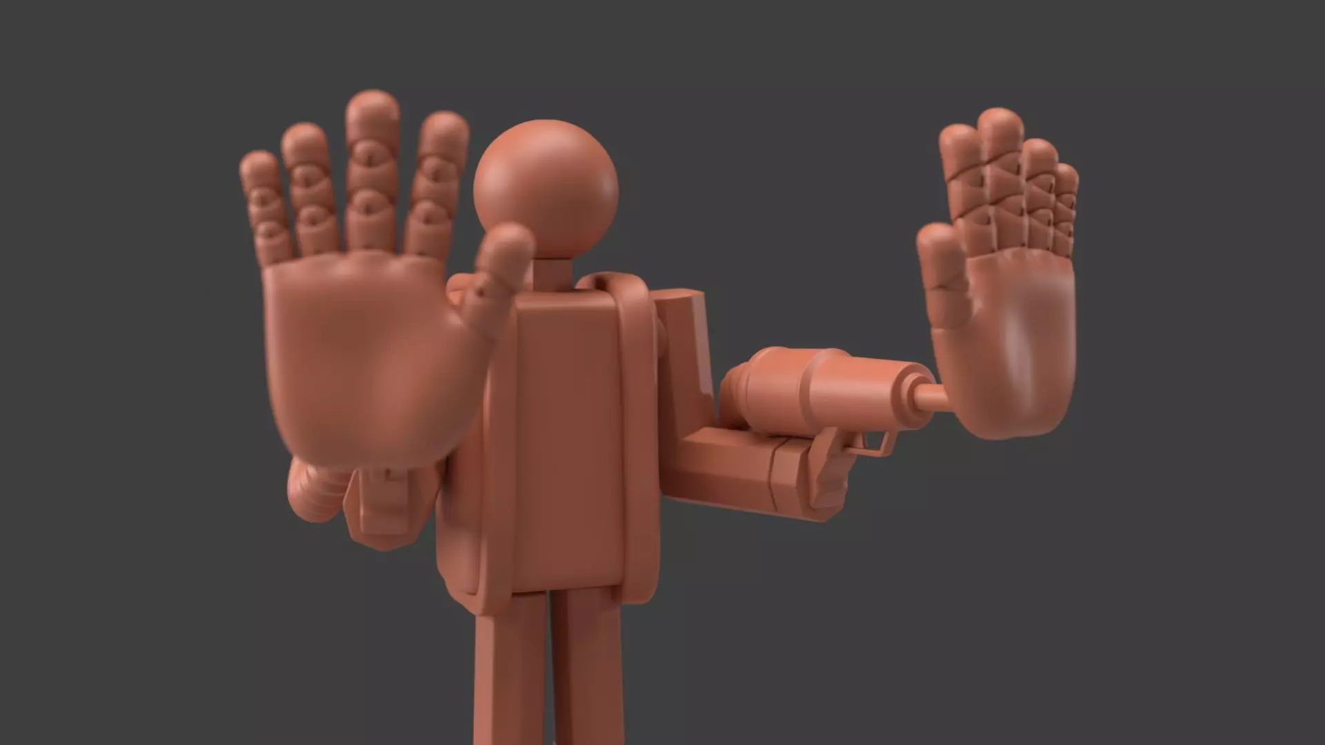 Poppy playtime Player with GrabPack fan made 3D PRINT MODEL 3D print model_0