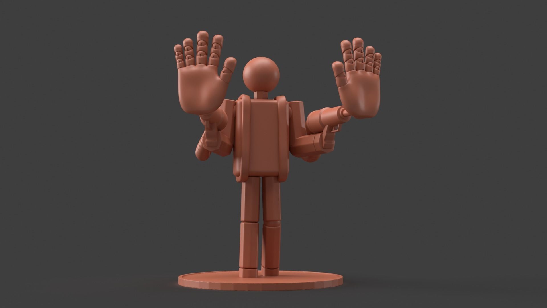 Poppy playtime Player with GrabPack fan made 3D PRINT MODEL 3D print model_4