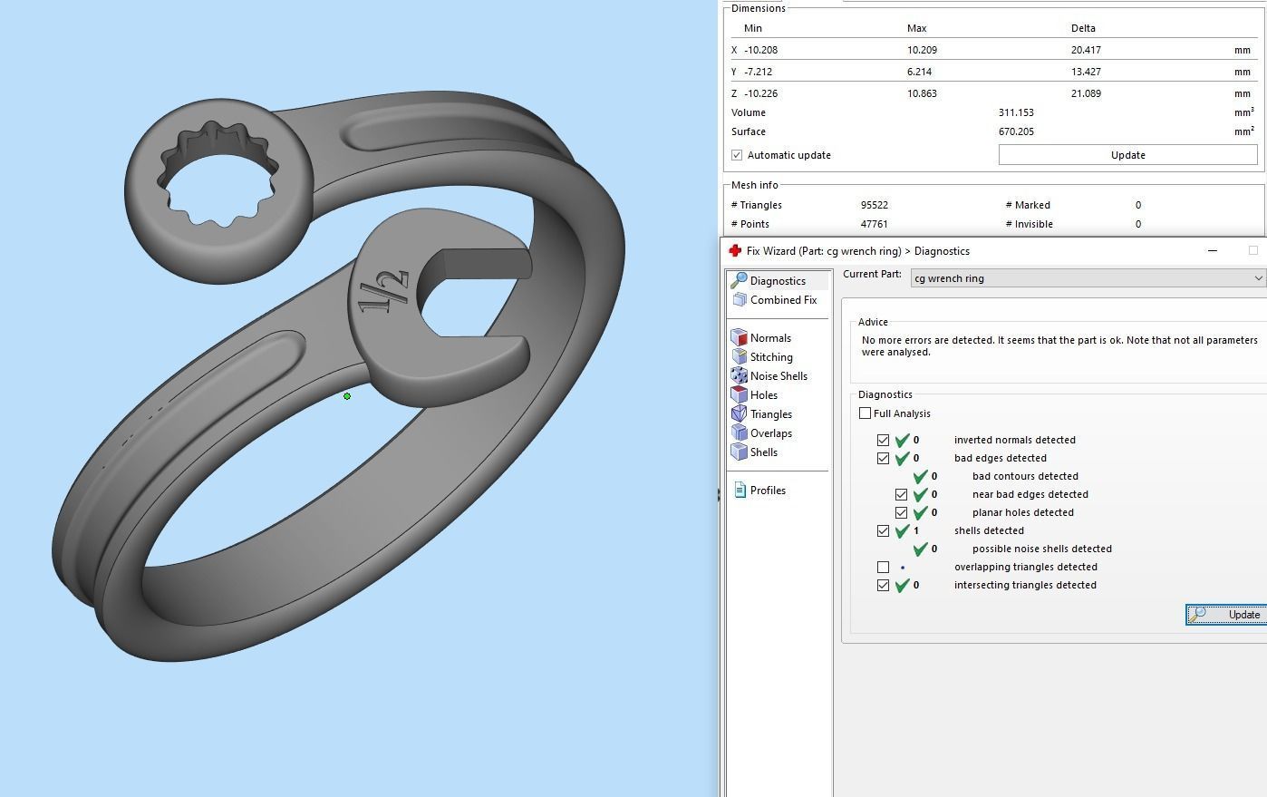 Gem Wrench Ring 3D print model_10