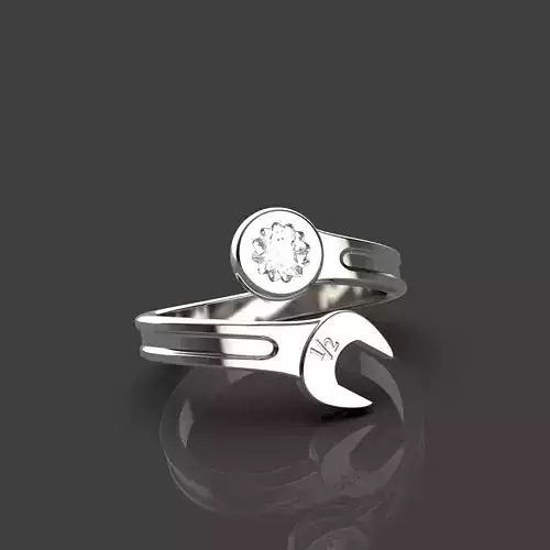Gem Wrench Ring 3D print model