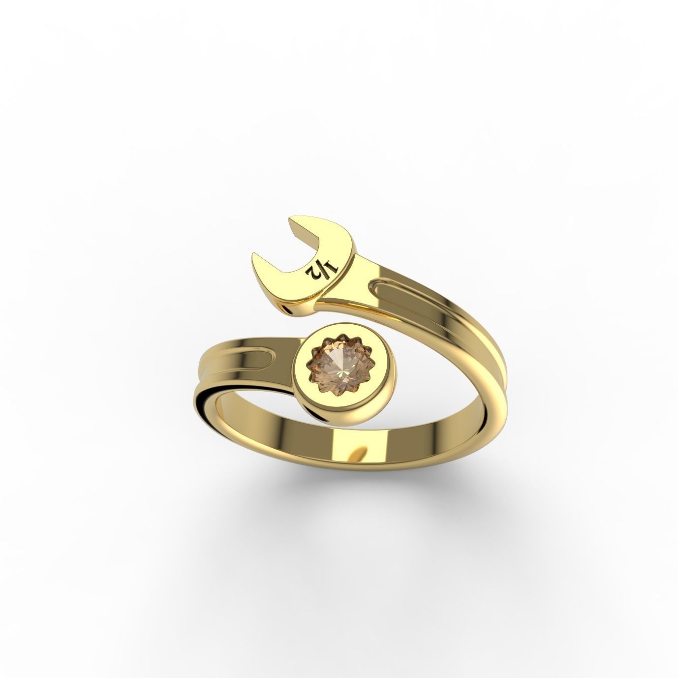 Gem Wrench Ring 3D print model_1