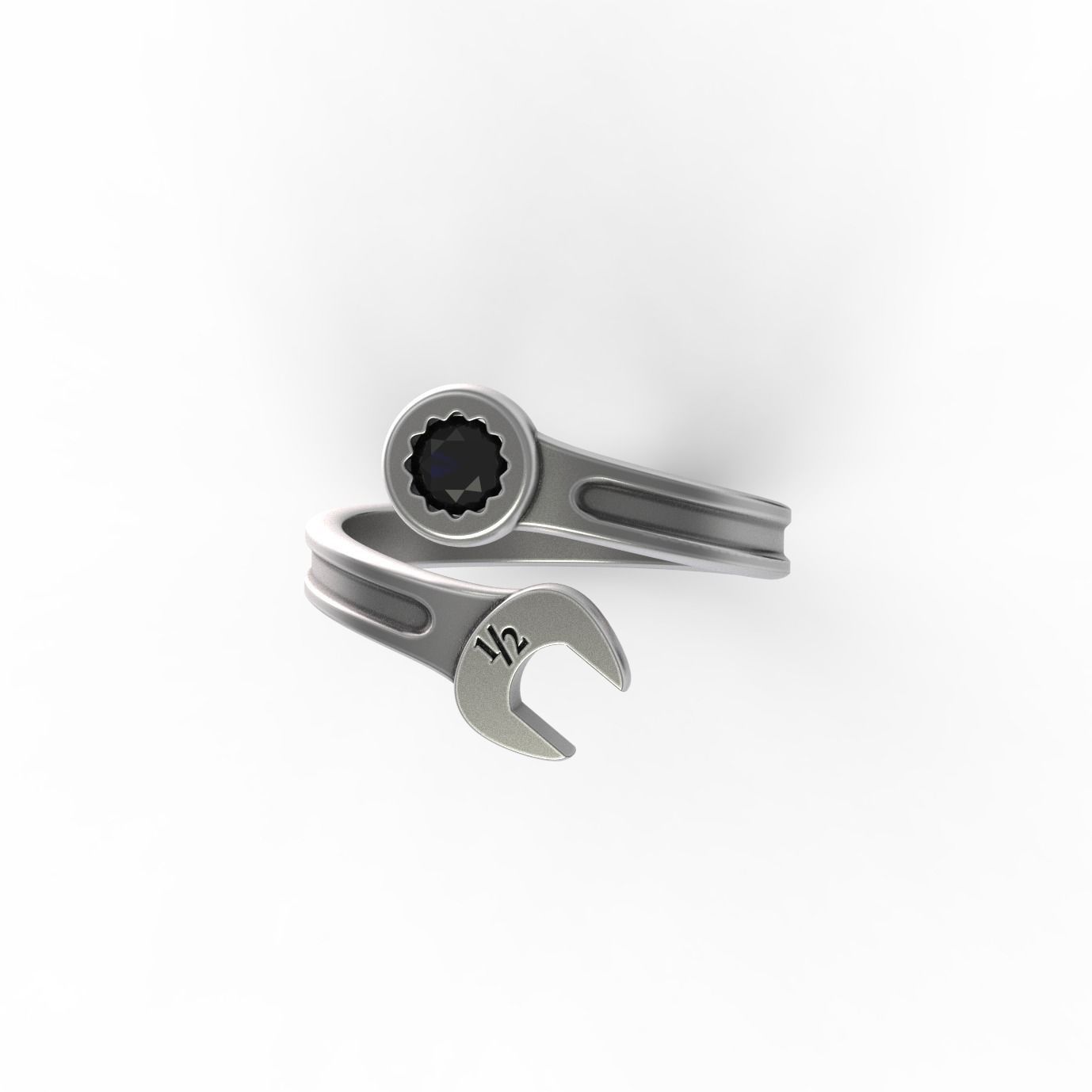 Gem Wrench Ring 3D print model_4