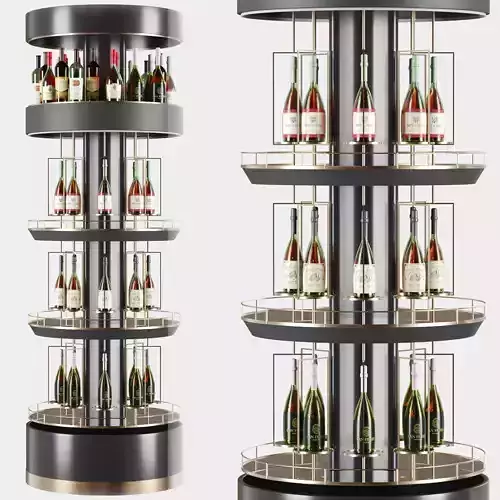 Display rack with wine
