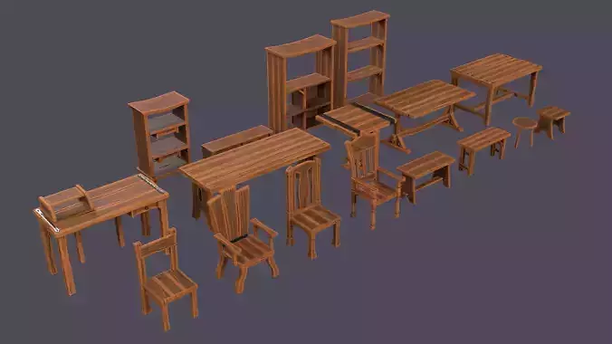 Stylized furniture collection