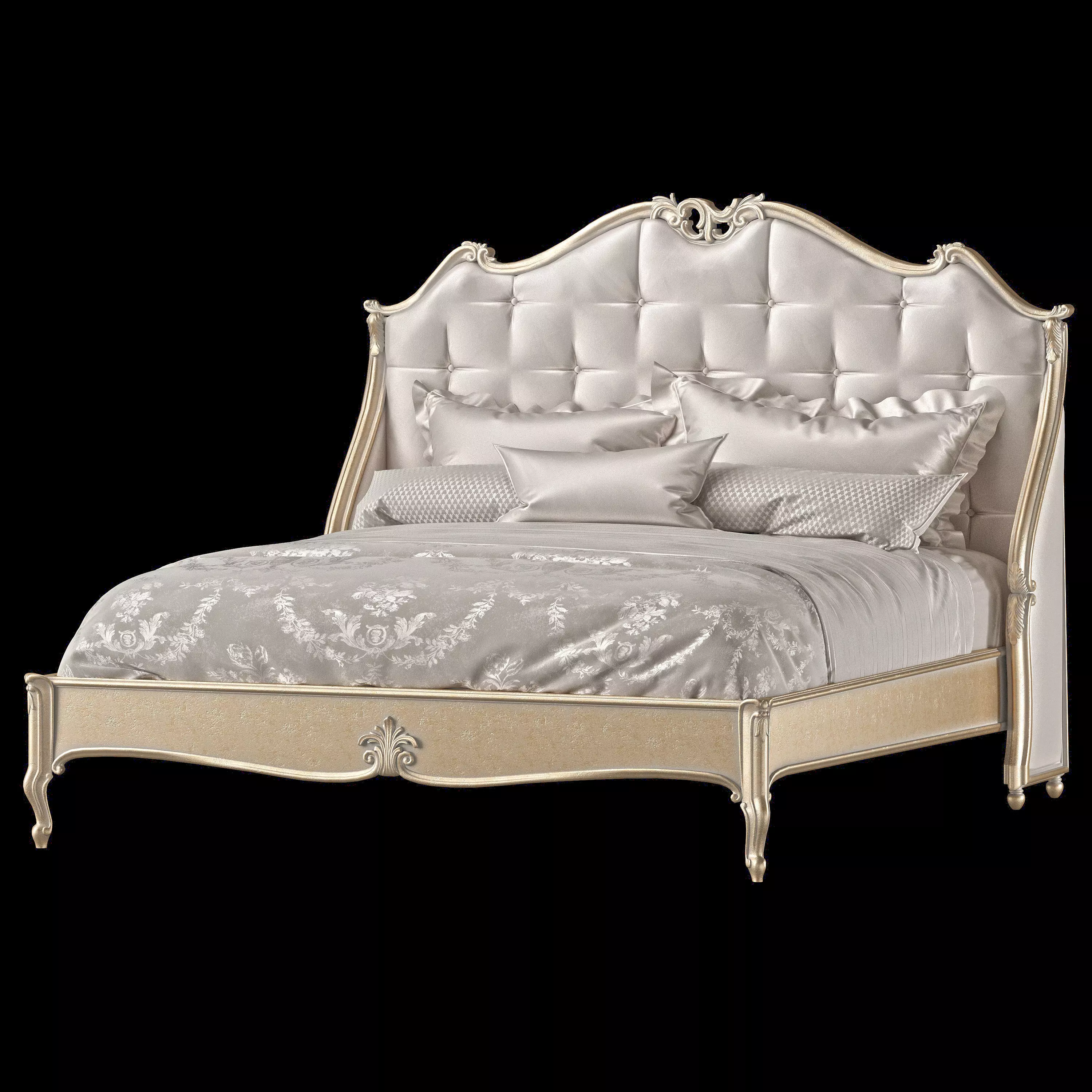 juliettesinteriors italian bed art jx0150 3D model