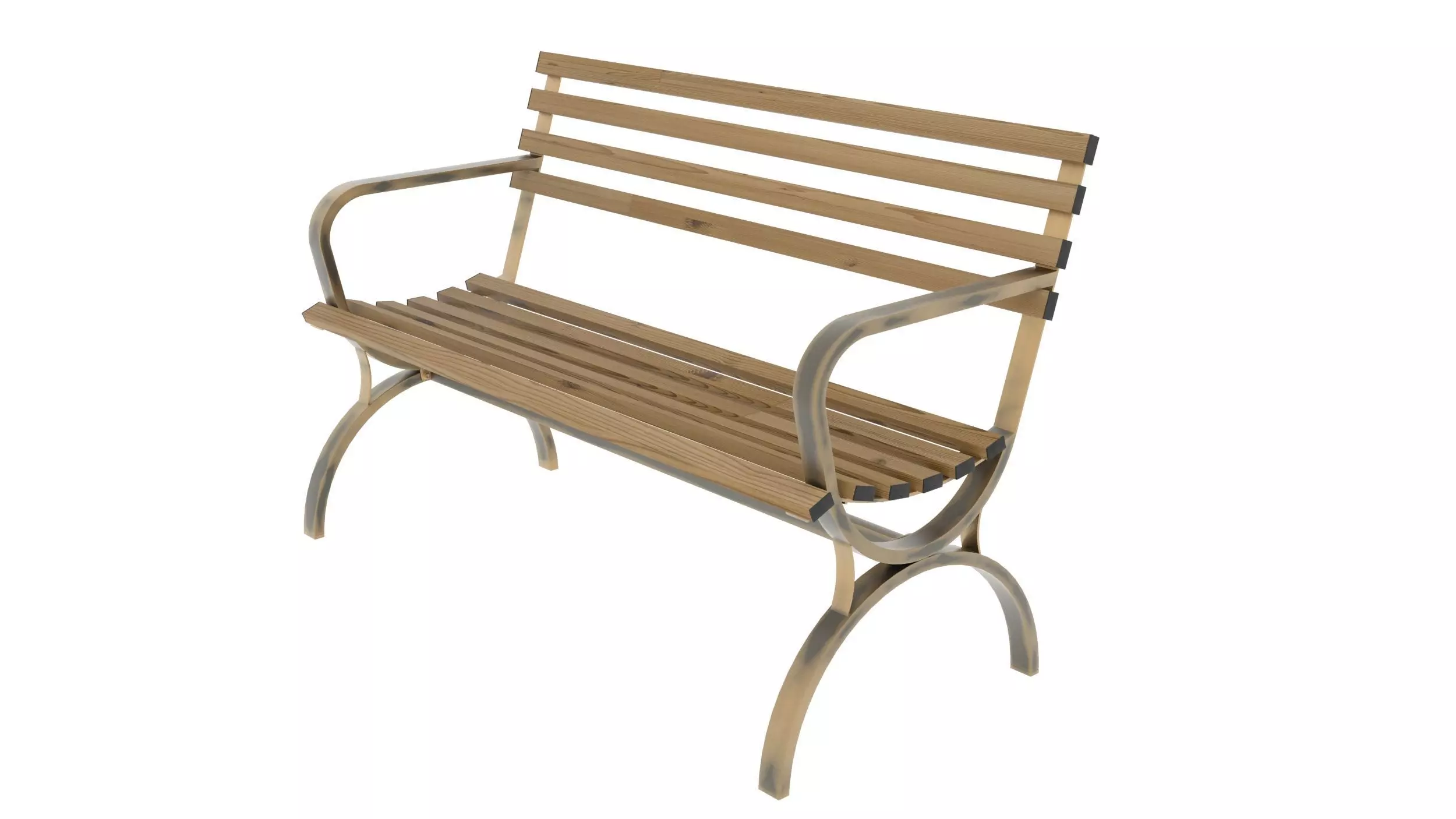 park bench 3D model