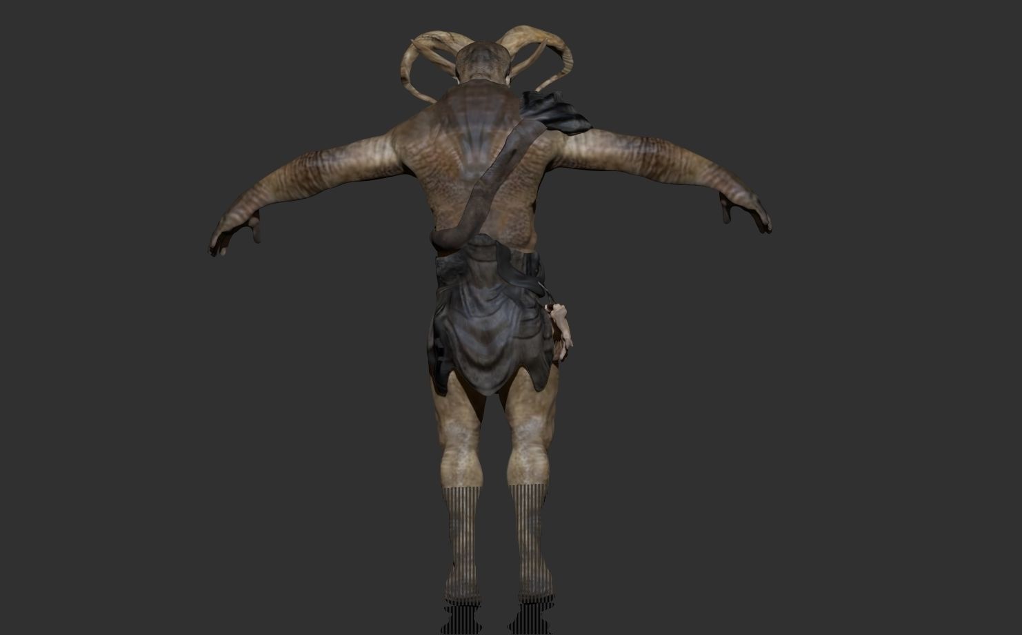 Trollocs criaturas da noite Low-poly 3D model_1