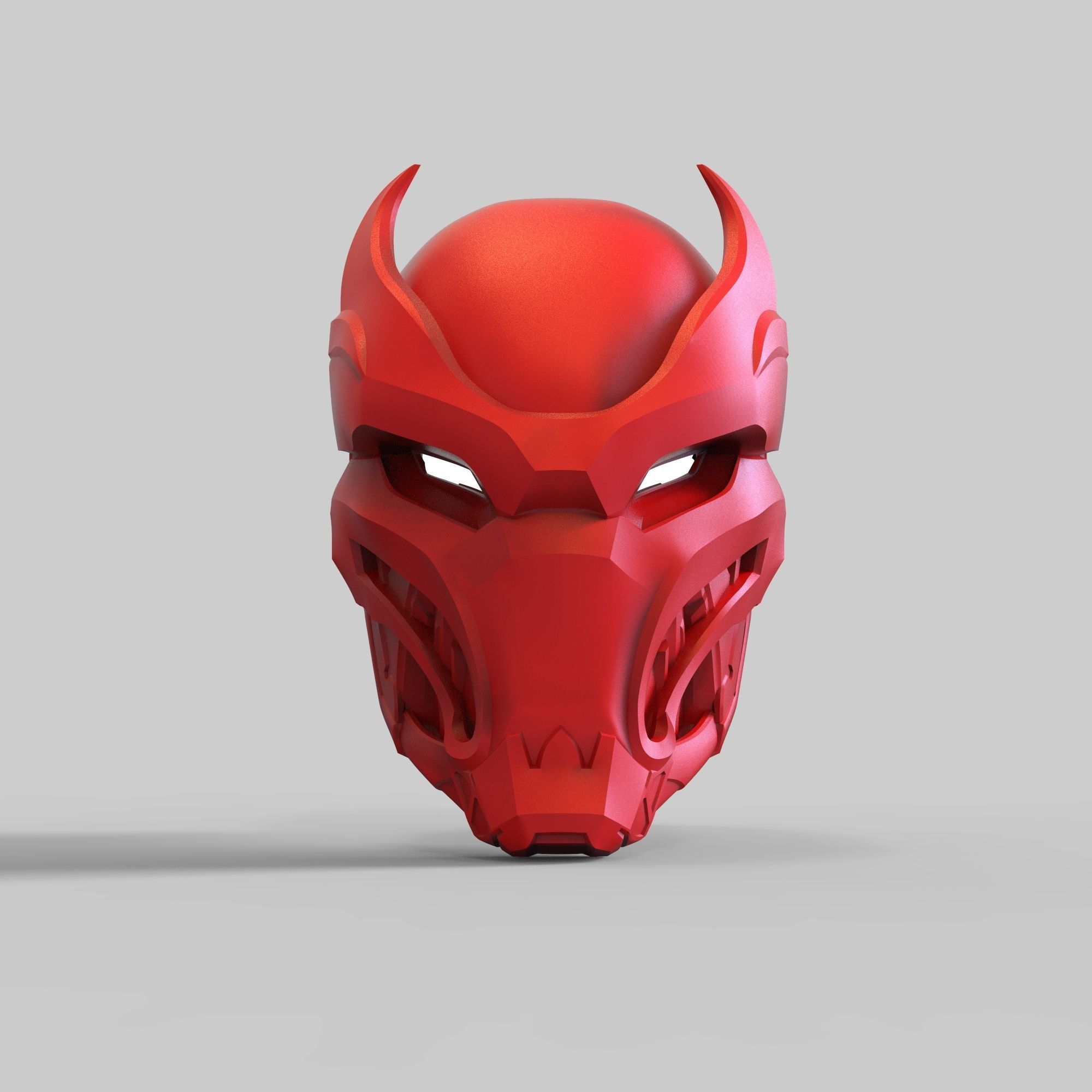 Red Hood Gotham Knights Shinobi Samurai Wearable Helmet  3D print model_31