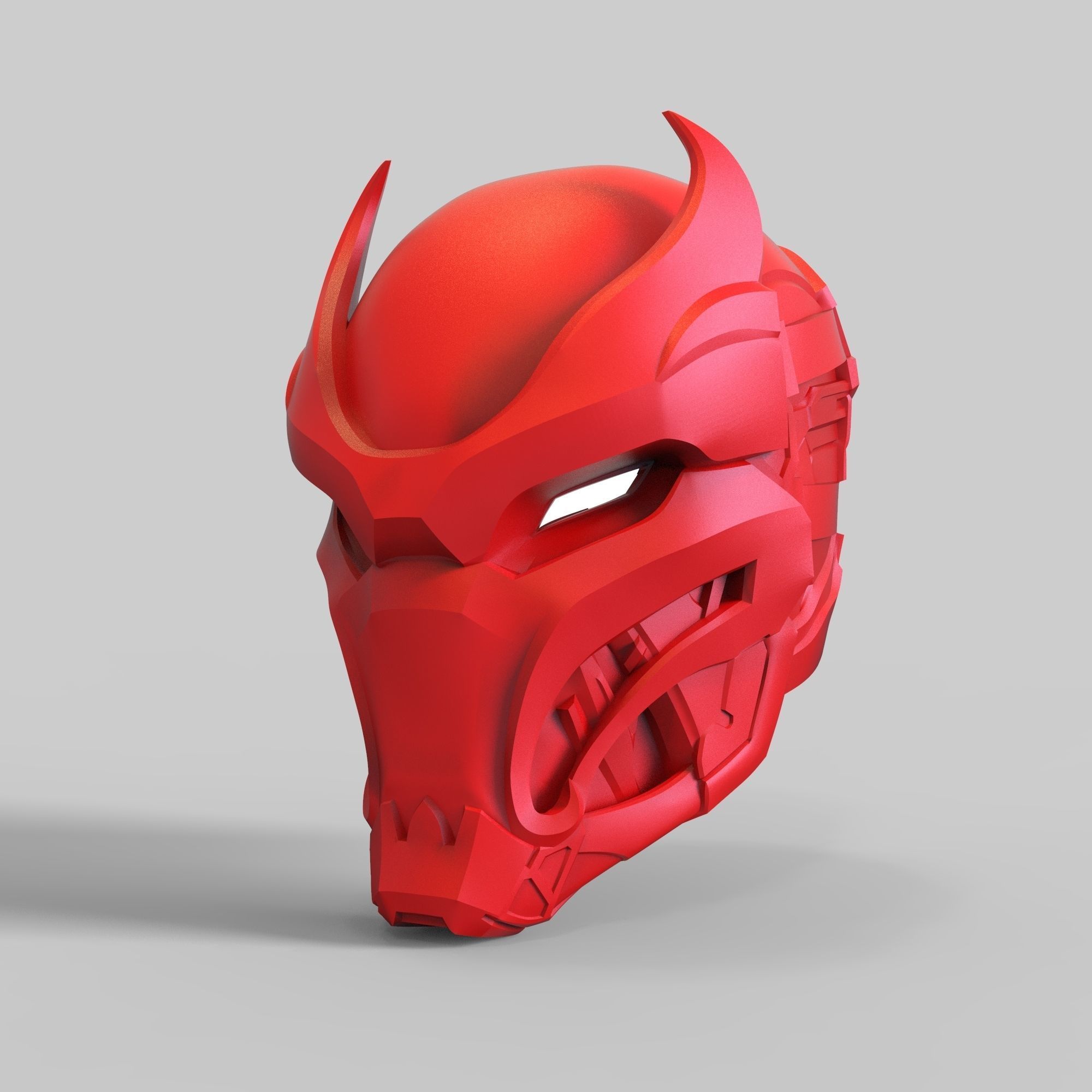 Red Hood Gotham Knights Shinobi Samurai Wearable Helmet  3D print model_54