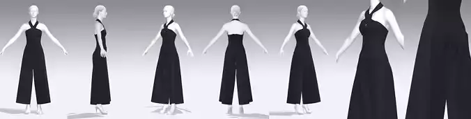 Dress Outfits MD CLO 3D zprj project files 3D model