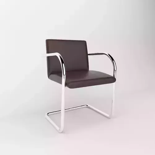 Brno Tubular Side Chair Brown