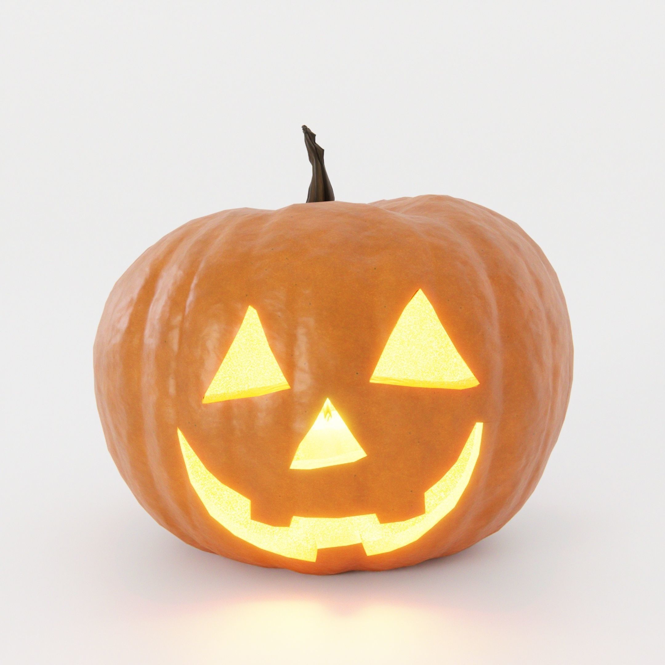 Pumpkin Pack Low-poly 3D model_2