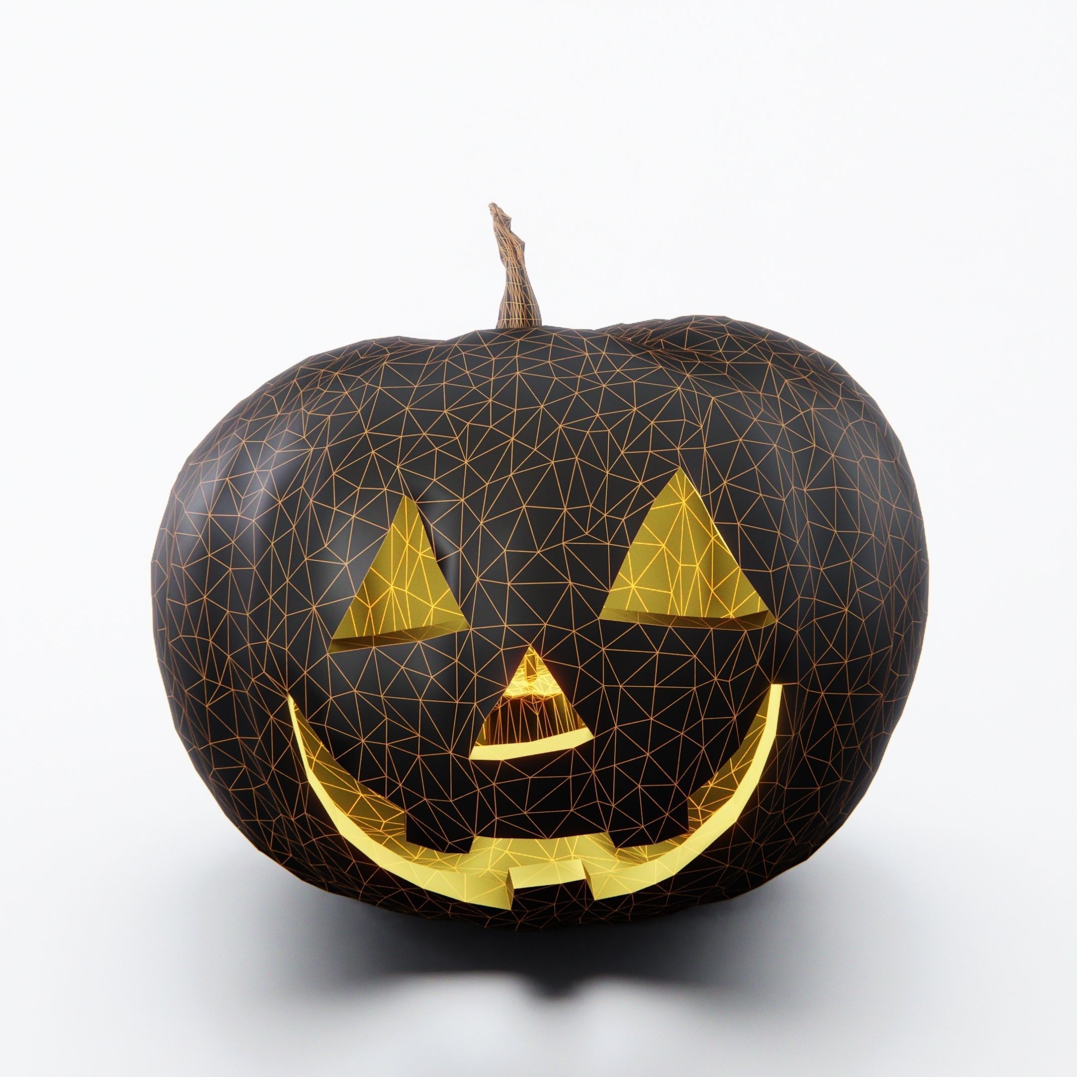 Pumpkin Pack Low-poly 3D model_3