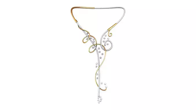 Gold Silver Mix Elegant Necklace