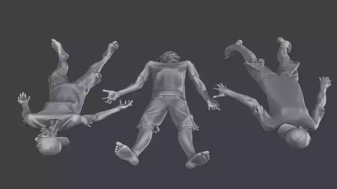 Casual Zombie CZ3 0013 3D print model