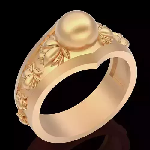 Lux ring silver gold printable jewelry 3D model 3D print model