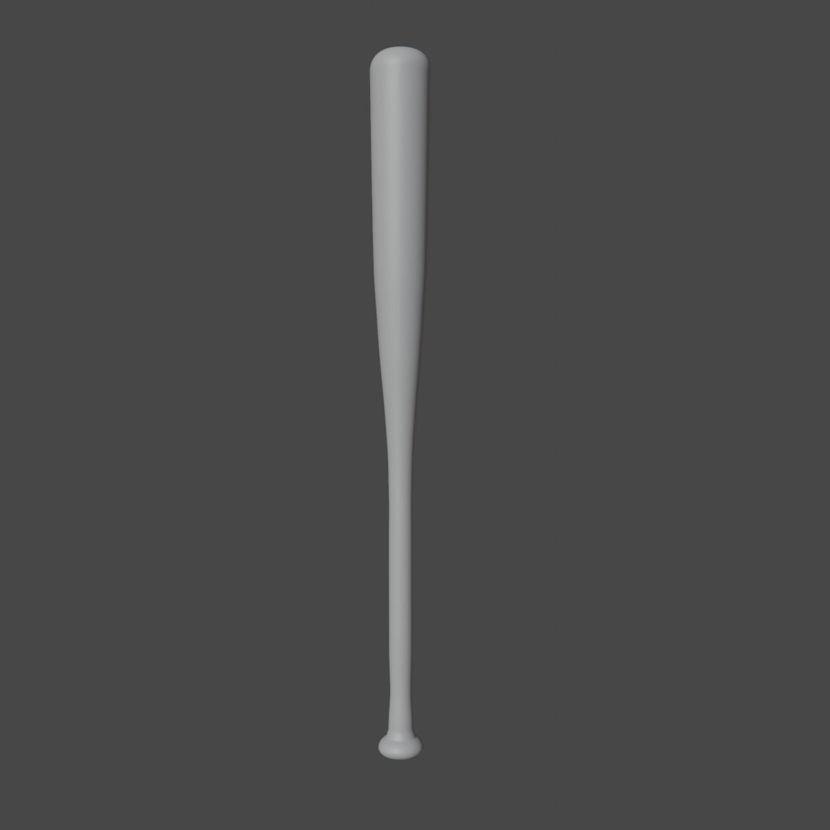 Baseball Bat Low-poly 3D model_7