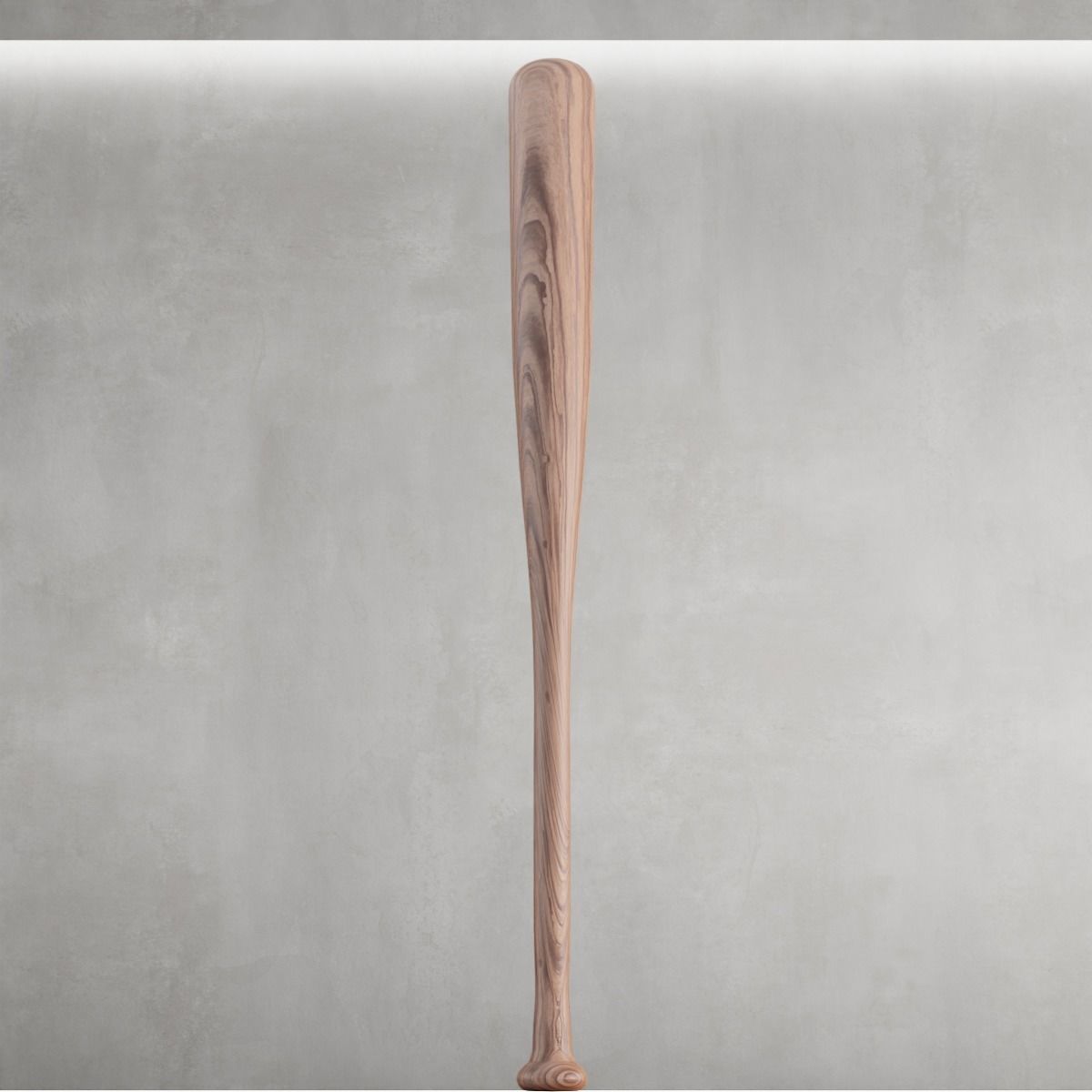 Baseball Bat Low-poly 3D model_6