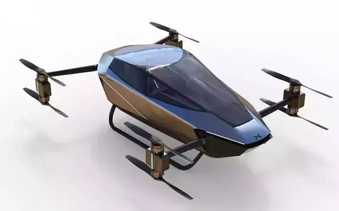 Xpeng X2 Flying car EVTOL 3D model